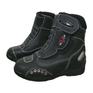 Vega Nitro Short Womens 6 Cruzing Steet Hwy Racing Motorcycle Biker Boots 7.5"